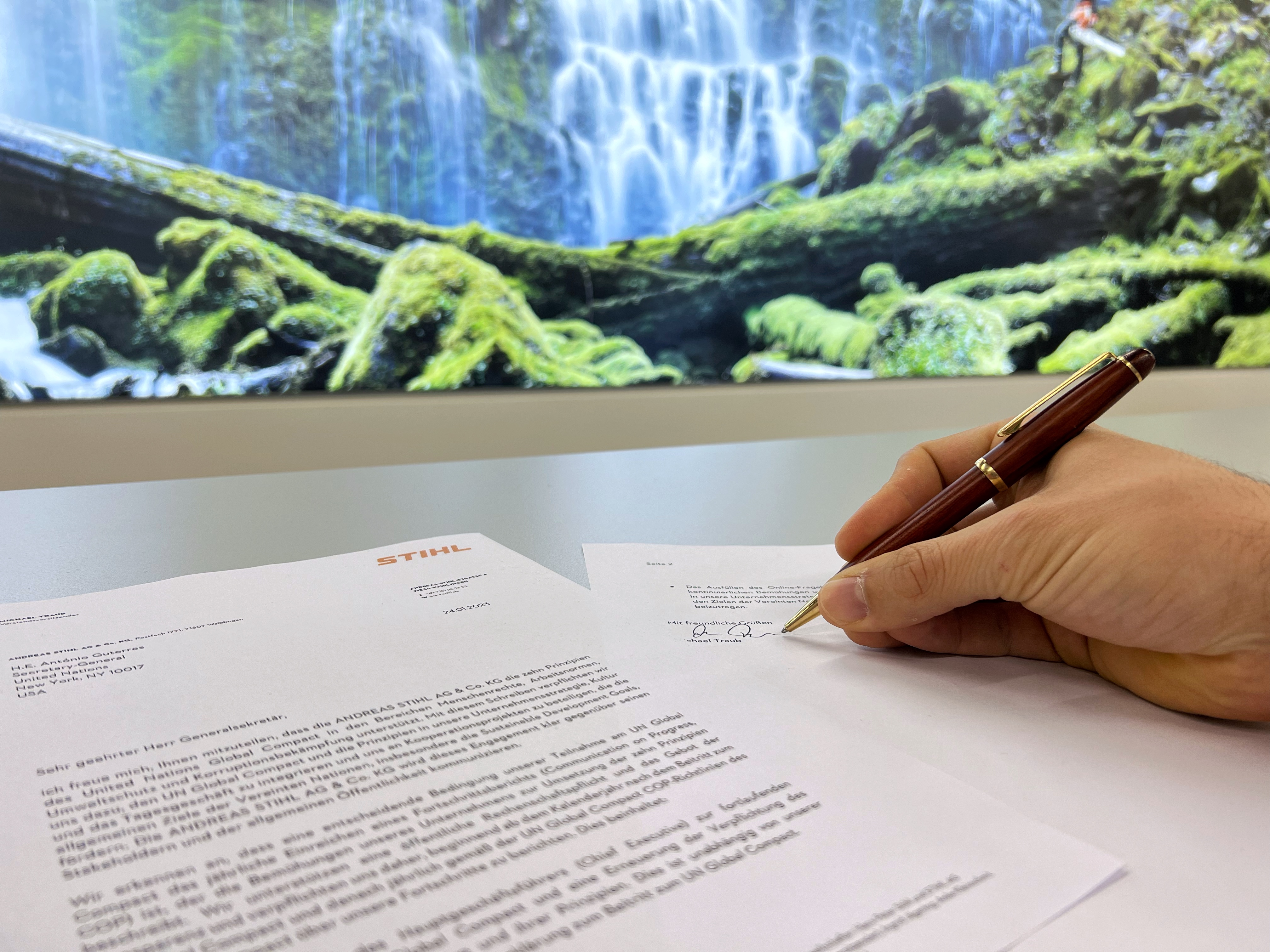 STIHL ansluter sig till FN:s Global Compact 